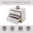 Naima II White High Gloss Finish Nightstand