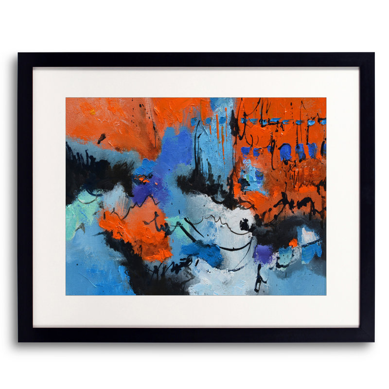 Florida's Sunset Print by Pol Ledent, Black Framed Paper, 17.25" H x 21.25" W