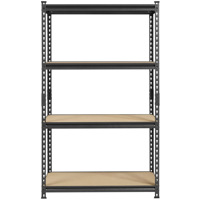 91cm W Steel Shelving Unit, Black