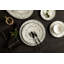 Gem Cut Onyx Bone China Salad/Dessert Plate