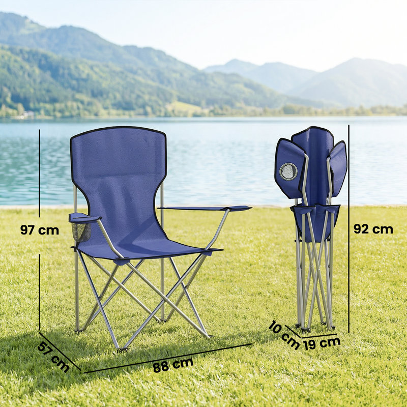 Folding Camping Chair, Blue