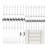 RHODA 18/0 Stainless Steel Mirror 42 Pieces Flatware Set with Buffet