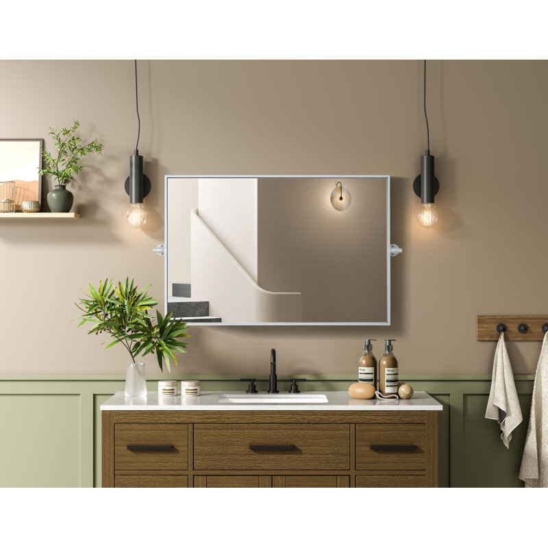 Miroir Amoura, Argent, 36 po x 24 po