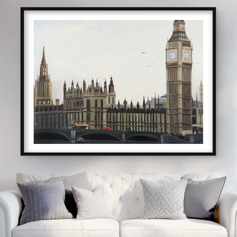 Horloge Big Ben, reproduction encadrée de la tour Elizabeth | Décoration intérieure