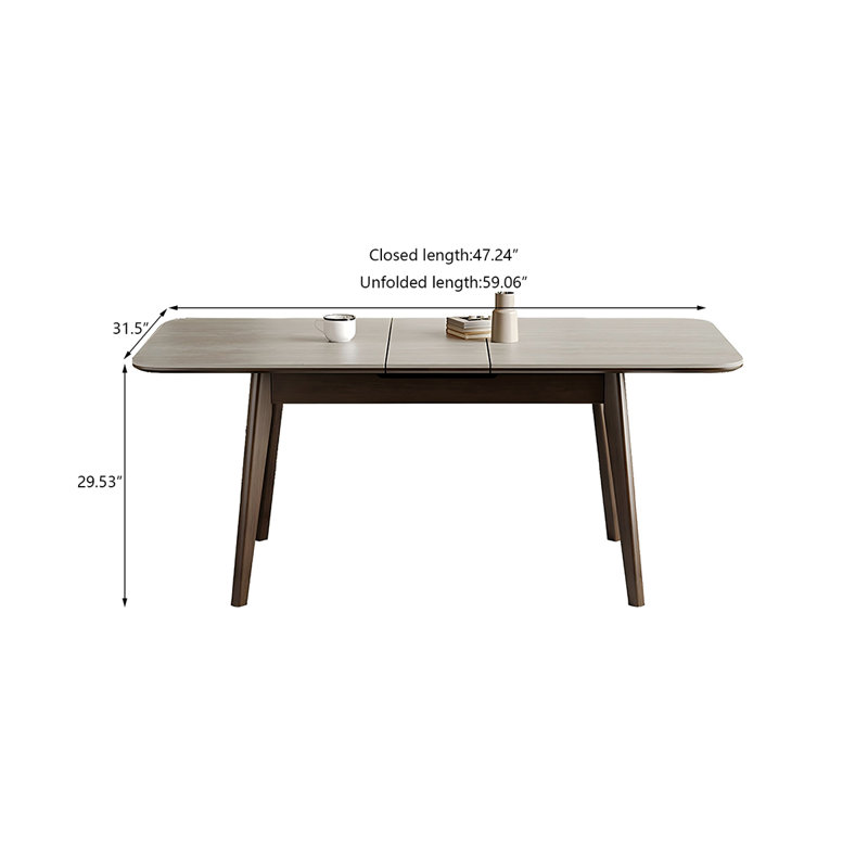 Table de salle à manger Sintered Stone, H 29,53 po x L 47,24 po x l 31,5 po