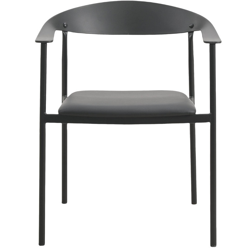 Fauteuil Ickenroth, Siège noir / cadre noir, Simple