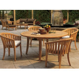 Isaak Outdoor 5 - Piece Teak Dining Set