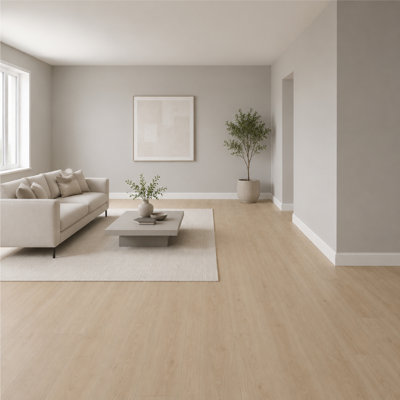 Solid Wood Core Baseboard Molding Set Of 6 Pieces For Floor, Walls And Ceiling 11/16 In. D X 7-1/2 In. W X 96 In. L Primed Finger-Joined Pine Reversible 48 Ft. Total