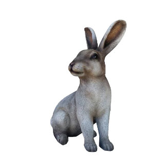 Rosalind Wheeler Rabbit Life Size Statue | Wayfair