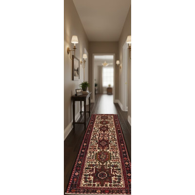 Tadio One-of-a-Kind Runner 2'4" X 6'3" 1980s Runner Wool Area Rug in Brown/Beige/Green