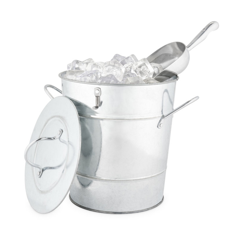 Seau à glace en métal galvanisé