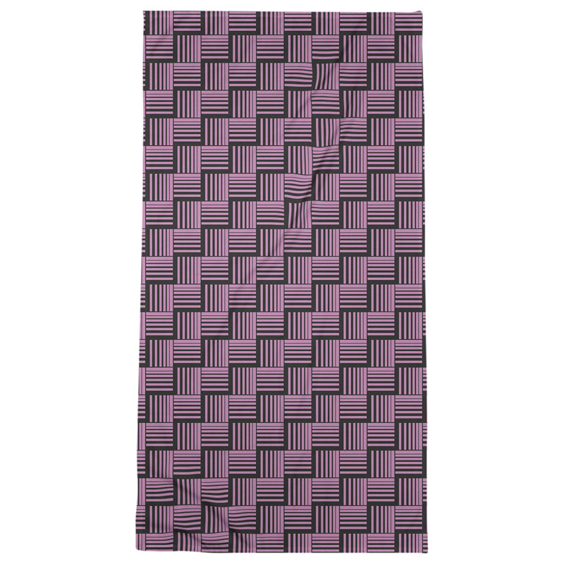 Jaya Bath Towel, Purple/Black