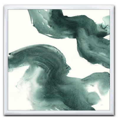 " Gouache Green On Grey I "