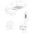 fixhd Luxury Thermostatic Control Rainfall Shower System Button Touch Shower Set with Shower Head-64415153