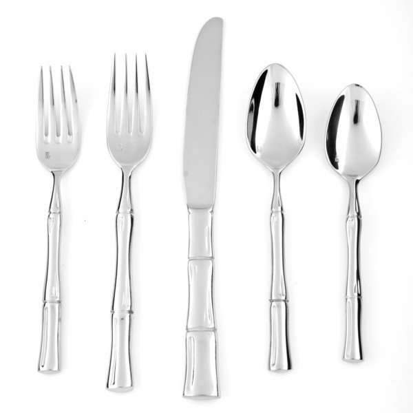 Fortessa Royal Pacific  18/10 Stainless Steel, 40 Piece Flatware Set (Service for 8), Silver
