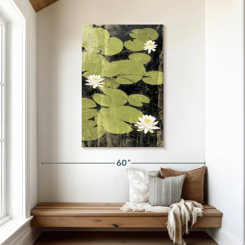 Harnek Pond Blossoms, H 45 po x l 30 po