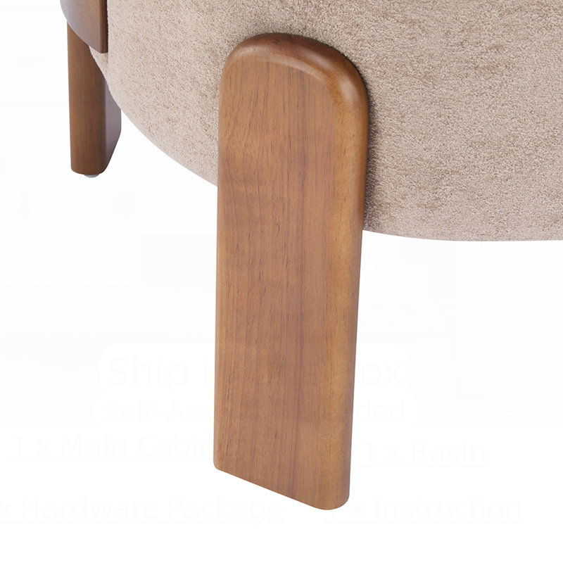 Fauteuil à oreilles confortable avec tissu de qualité supérieure et pieds en bois massif pour un confort et un style ultimes