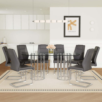 Modern Light Luxury 8-Seater Dining Set