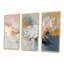 «White Brushstroke Abstract Paint III», ensemble de salon d'art mural pivoines-107213533-107213536