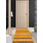 Tapis doré en laine Flatweave