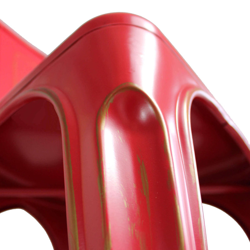 Outdoor Patio Dining Side Chair, Red
