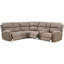 Canapé modulaire inclinable en cuir véritable de 101 po Hideyoshi