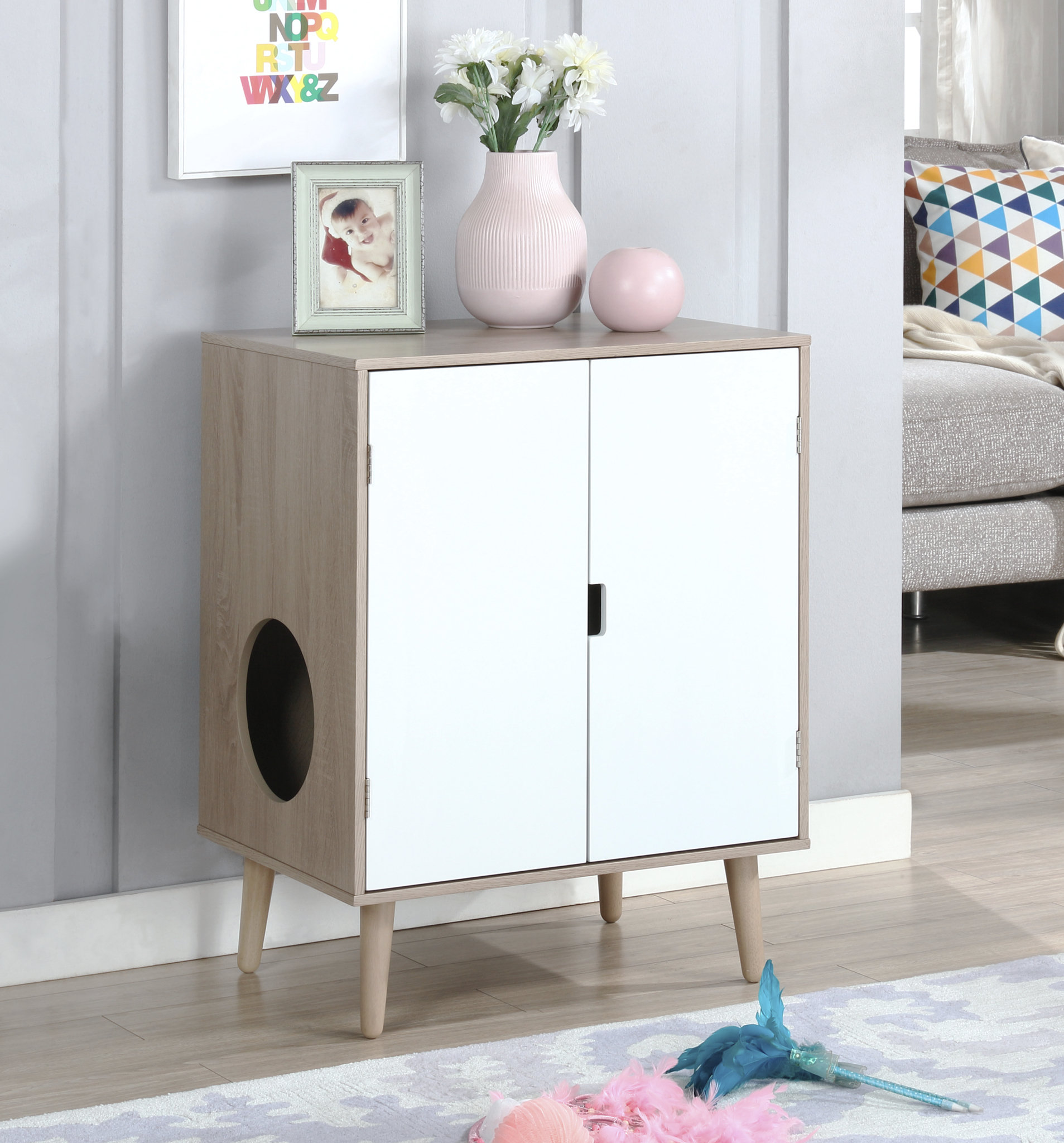 Penn Plax Contemporary Home Cat Litter HideAway Litter Box