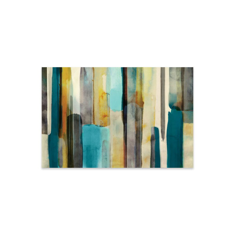 «Woven in Teal» par Edward Selkirk - impression non encadrée, H 16 po x l 24 po x P 0,25 po