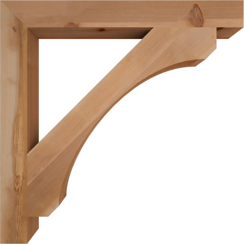 Support en bois rustique Legacy Block, Cèdre rouge, Lisse, H 36 po x l 3,5 po x P 36 po