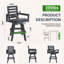 Tabouret de bar pivotant en HDPE avec pivot à 360 ° -649808174