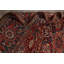 Tapis de la surface en laine rouge 9 pi 5 po x 12 pi 7 po one-of-kind à la main noué la 1940s serapi Sedgewickville