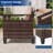 9 Pieces Patio Set with 28'' Fire Pit Table, PE  Rattan Patio Sofa Set With Ottomans and Sturdy Frame-991744265