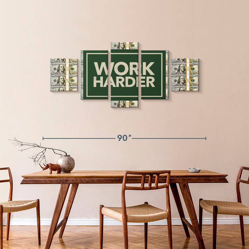 Work Harder, 36" H x 80" W