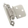 Charnière de superposition de fixation faciale, Nickel satiné