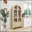 Garde-manger arqué de 70,28 pouces de hauteur, armoire de rangement moderne en bois de ferme avec tablettes réglables, armoire polyvalente pour la cuisine et la salle à manger