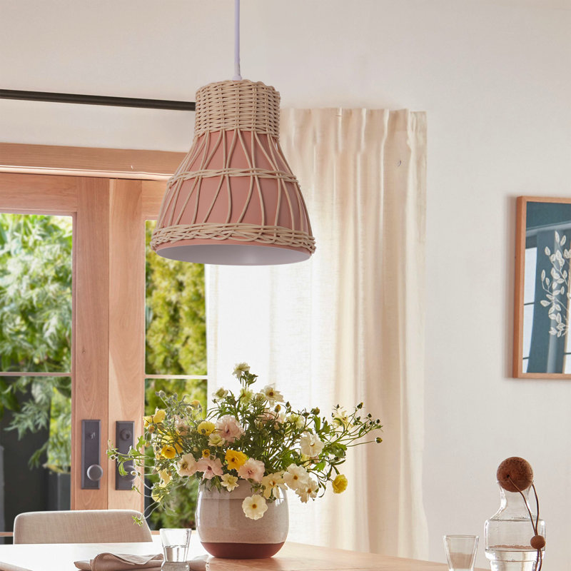 1 - Light Natural Pendant, Pink