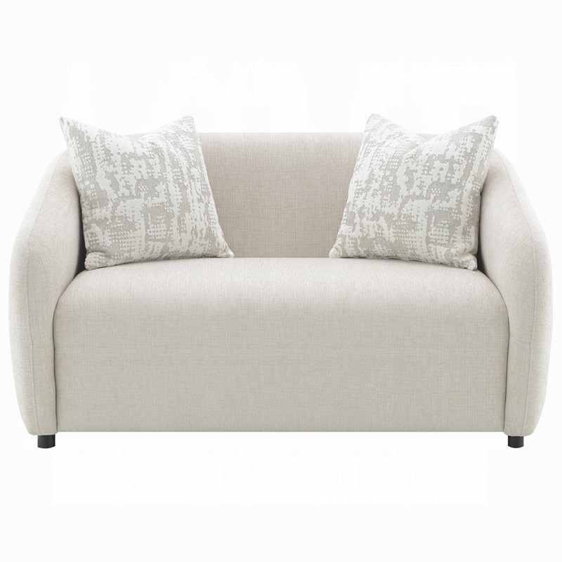 Causeuse Étienne avec 2 coussins, Beige