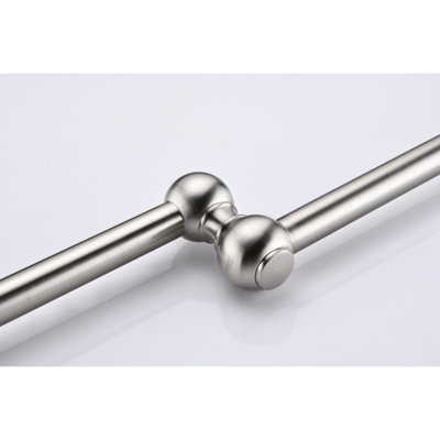 Wall Mount Pot Filler Faucet Brushed Nickel, Double Handles Provide A Steady And Reliable Water Supply, Corrosion Coating, Splash- Aerator For Quiet Functioning In Optimal Management, Covering, Stream