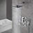 Revitalize 12 Inch Luxury Thermostatic Complete Shower System with Rough-in Valve-63248857