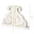 2 Piece Rustic Distressed Vintage Scroll White Wooden Decorative Bookends-1854360408