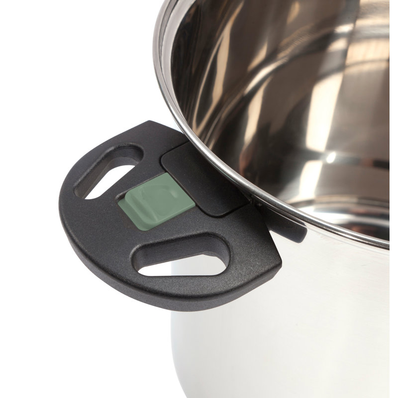 Symple Stuff Crisler Non-Stick Stainless Steel Pot Set