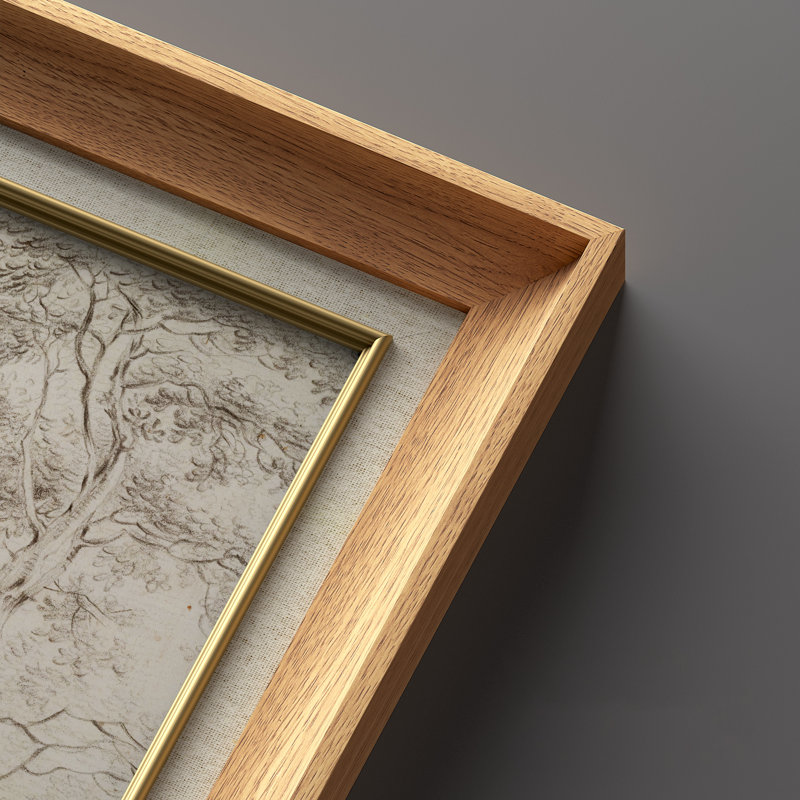 Ensemble de 2 œuvres d'art encadrées de qualité supérieure sur toile de qualité supérieure avec cadre de 26 po x 36 po