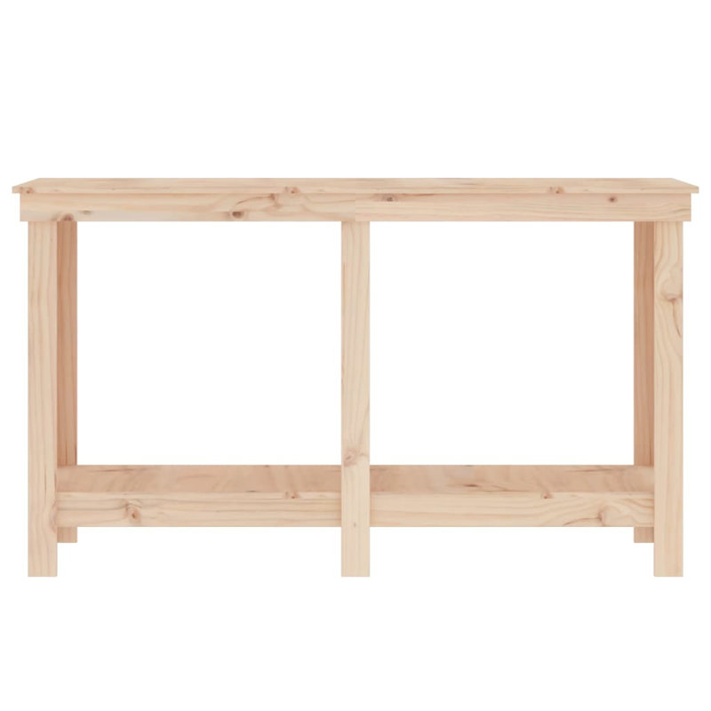 Kyreon Solid Wood Top Workbench, 80cm H x 140cm W x 50cm D, Natural