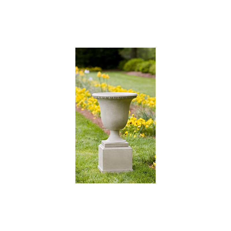 Pot de fleurs urne en pierre Williamsburg, Naturel