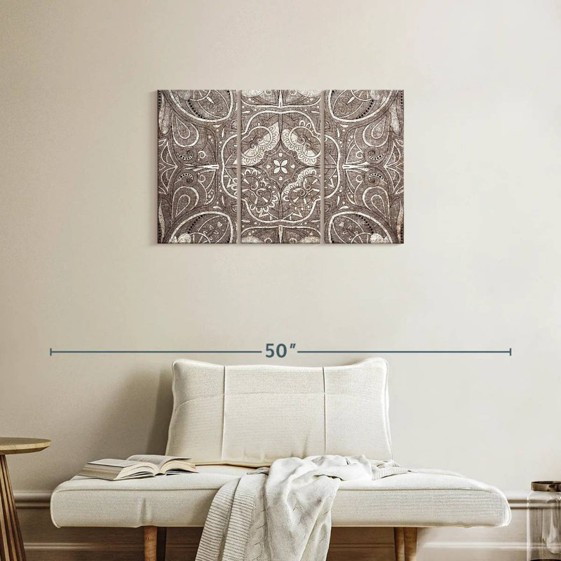 Mandala floral Kerner, H 20 po x l 33 po