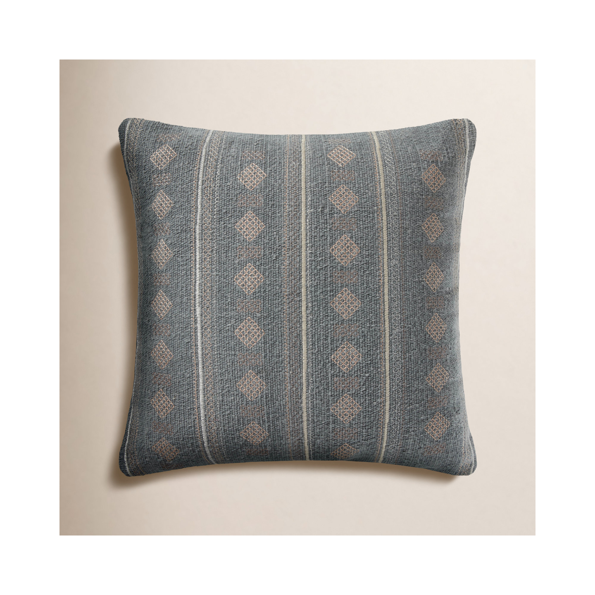 Palomar Striped Cotton Throw Pillow, Polyester/Polyfill