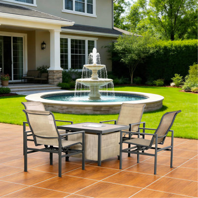 Ensemble de mobilier de patio extérieur, ensemble de mobilier de patio 5 pièces