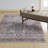 Southwestern Geometric Machine Washable Area Rug Blue/Ivory/Red-2047965561