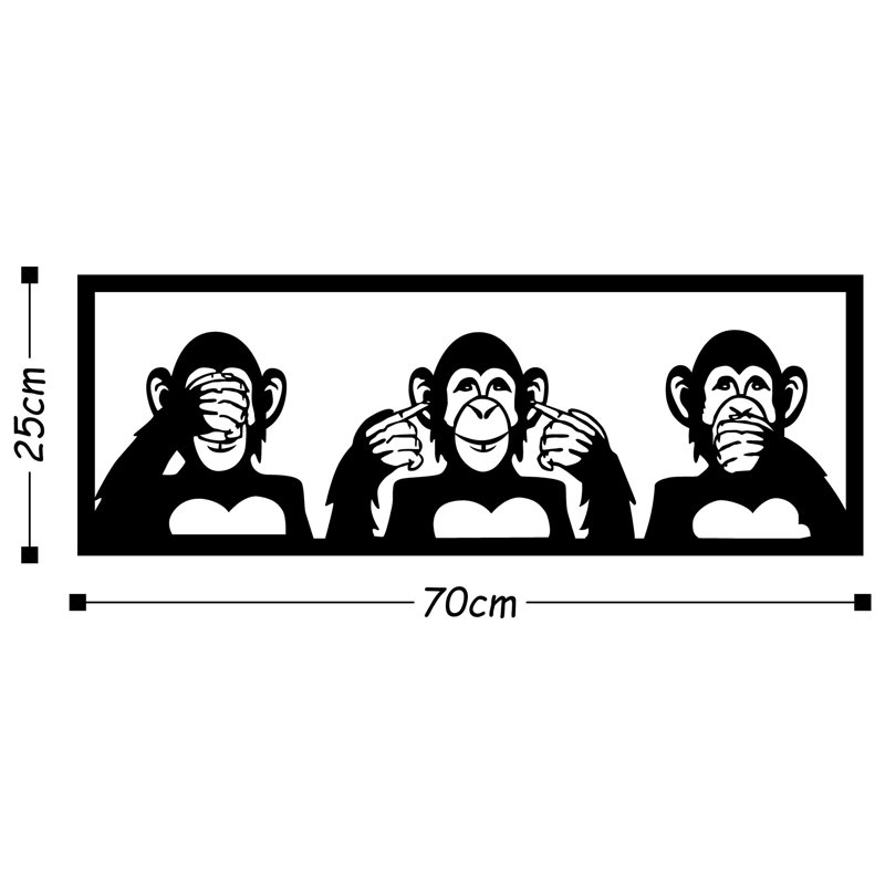 Décoration murale, H 9,84 po x l 27,56 po x P 0,6 po