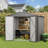 8 ft. L 6 ft. D Metal storage with frame and lockable door-105300092
